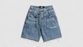 M3MORIX Layered Denim Shorts