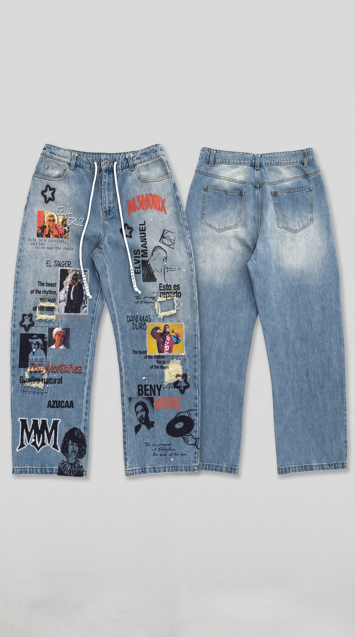 M3MORIX Music Icons Denim