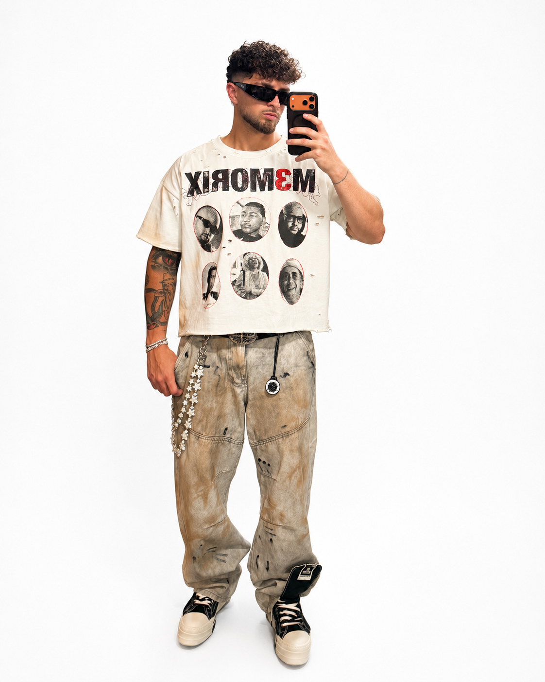 M3MORIX Music Icons Cream T-Shirt