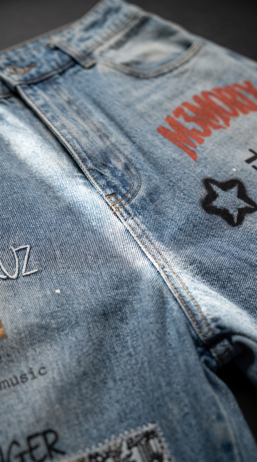M3MORIX Music Icons Denim