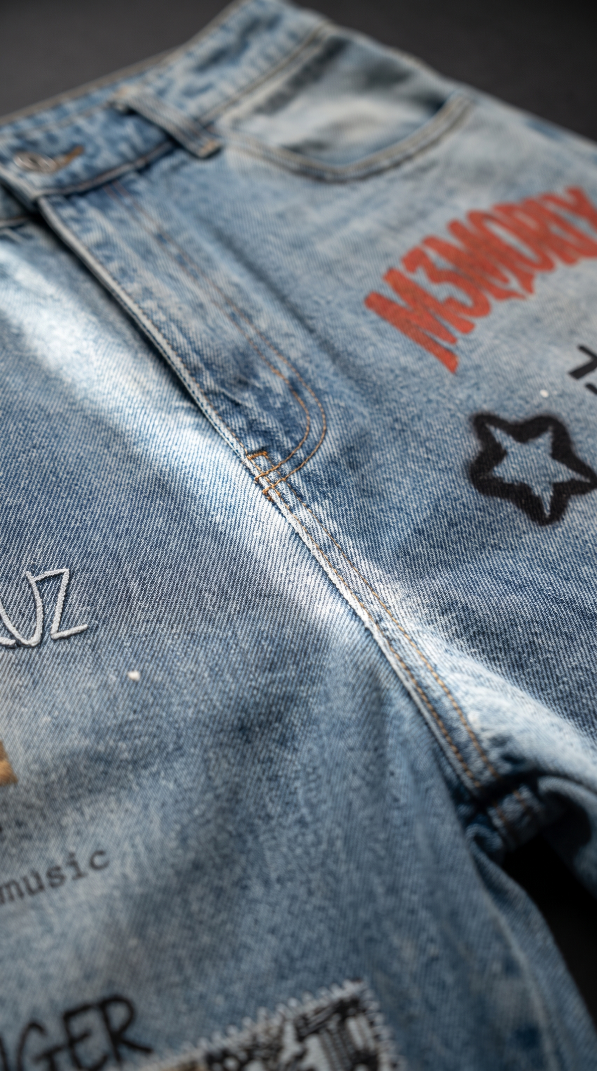 M3MORIX Music Icons Denim